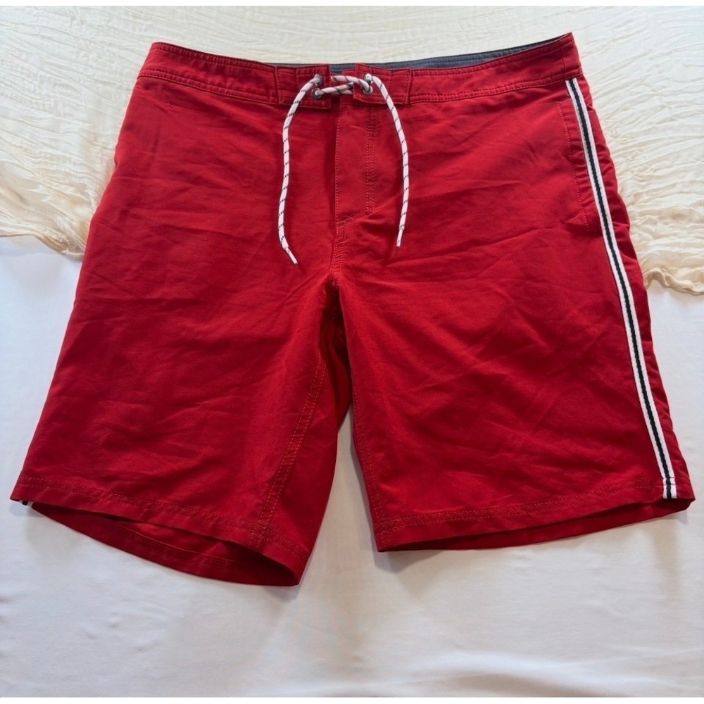 Goodfellow & Co Mens Red Unlined‎ Swim Trunks Size L / 36